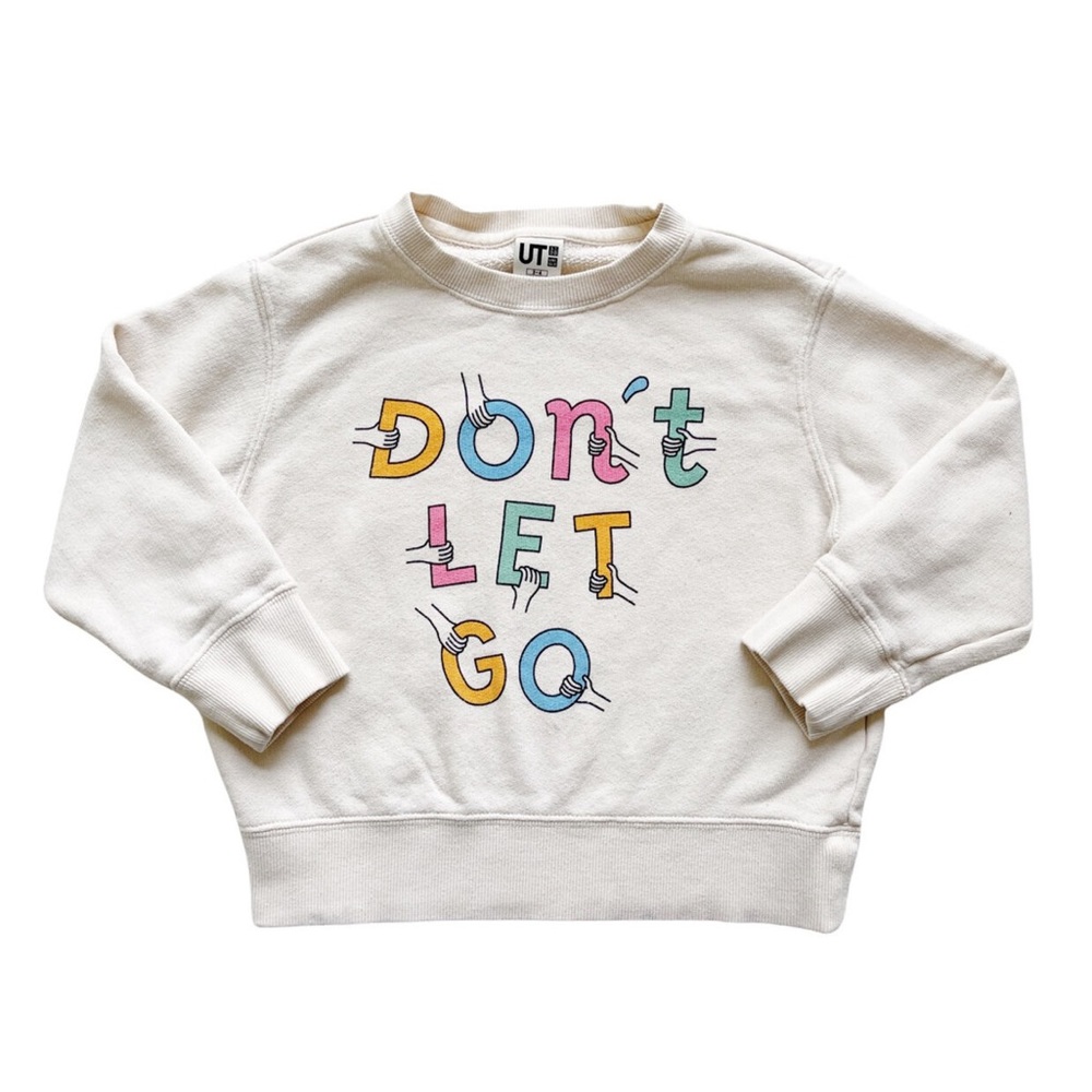 Uniqlo x Ceizer kids white crew neck